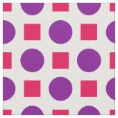 Paarse stippen en fuchsia vierkanten stof (Close Up)