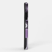 Paarse Stippen en strips Case-Mate iPhone Case (Achterkant/rechts)