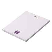Paarse stippen lint notitieblok (Linkerzijde)
