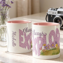 Paarse Stippen Met Aquarel Tuin