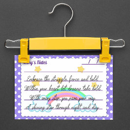 Paarse stippen, moppige sterren en regenbogen 10 c post-it® notes