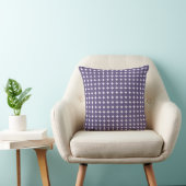 Paarse Stippen Nursery Worp Kussen (Stoel)
