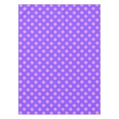 Paarse stippen op periwinkle tafelkleed (Voorkant)