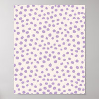 Paarse Stippen Preppy Modern Animal Print Spots