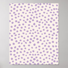 Paarse Stippen Preppy Modern Animal Print Spots