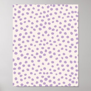 Paarse Stippen Preppy Modern Animal Print Spots