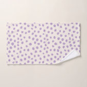 Paarse Stippen Preppy Modern Animal Print Spots Bad Handdoek (Handdoek)