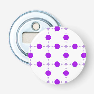 Paarse Stippen, Stippenpatroon, Stippen, Gestippel Button Flesopener