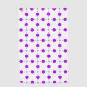 Paarse Stippen, Stippenpatroon, Stippen, Gestippel Golfhanddoek (Voorkant)