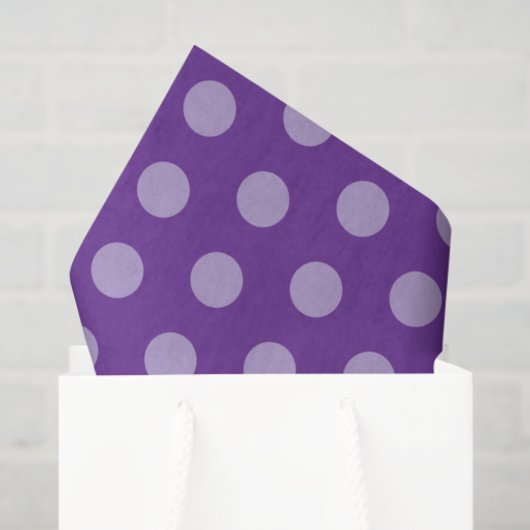 Paarse Stippen  Tissuepapier (Cadeauzakje)