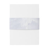 Paarse stoffige blauwe bloemenbruiloft uitnodigingen wikkel (Achterkant Voorbeeld)