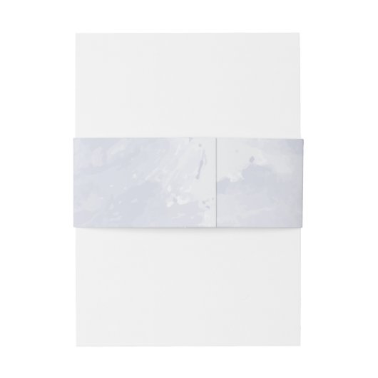 Paarse stoffige blauwe bloemenbruiloft uitnodigingen wikkel (Achterkant Voorbeeld)