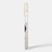 Paarse Stone Heart op natstrand Aangepast Case-Mate iPhone Case (Achterkant / Links)