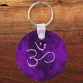 Paarse Stone Om Sleutelhanger (Voorkant)