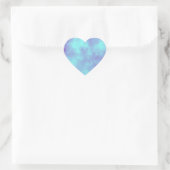 Paarse Storm hart Sticker (Tas)