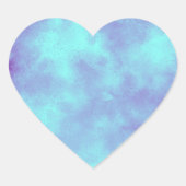 Paarse Storm hart Sticker (Voorkant)