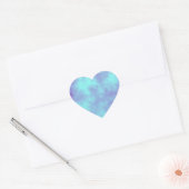 Paarse Storm hart Sticker (Envelop)