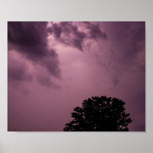Paarse Storm Poster