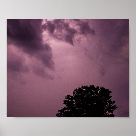 Paarse Storm Poster (Voorkant)