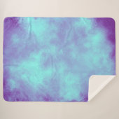 Paarse Stormen wolk effect Sherpa Blanket Sherpa Deken (Voorkant (horizontaal))