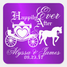 Paarse Storybook Carriage