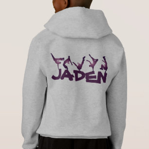 Paarse straatdansers (naam toevoegen!) Hoodie