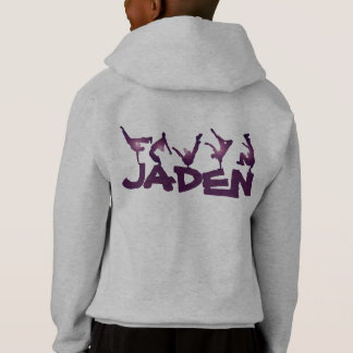 Paarse straatdansers (naam toevoegen!) Hoodie