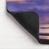 Paarse strand zonsondergang kunst Bijbelvers muism Muismat (Hoek)