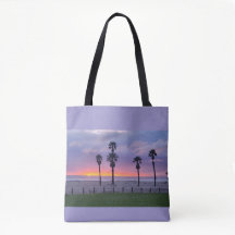 Paarse Strand Zonsondergang Tote