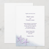 Paarse strandstralen kaart (Voorkant / Achterkant)