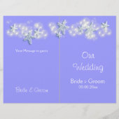 Paarse strandstrandstrandstervis bruiloft (Achterkant)