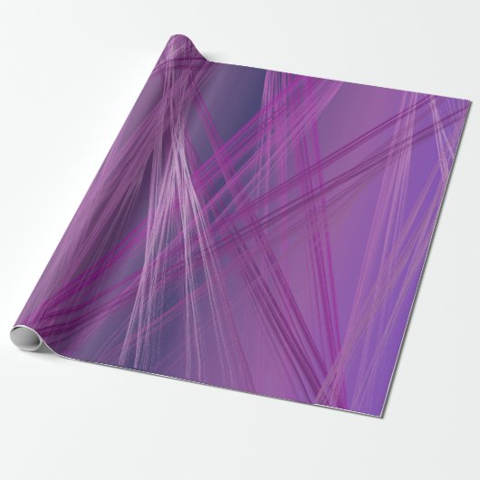 Paarse Streaks Cadeaupapier (Uitgerold)