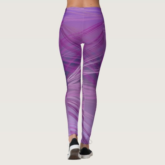 Paarse Streaks Leggings (Achterkant)