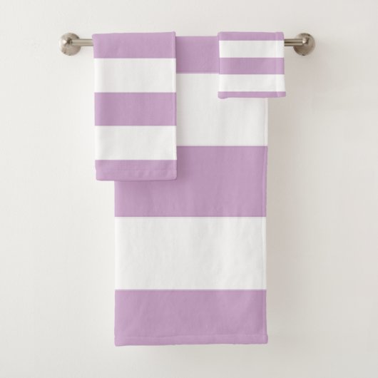 Paarse streep bad handdoek (Insitu)