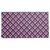 Paarse streep Lila met Amethyst Kussensloop (Voorkant-Rechts)