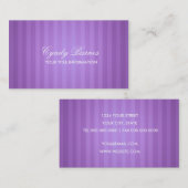 Paarse Streep Visitekaartje (Voorkant / Achterkant)