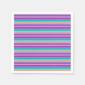 Paarse streepjes papieren servetten (Voorkant)