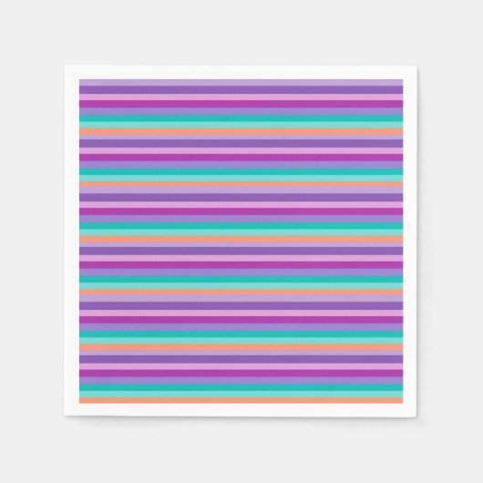 Paarse streepjes papieren servetten (Voorkant)