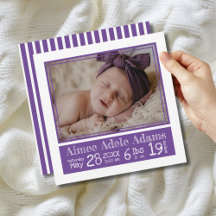 Paarse Strepen Baby Foto Geboortestatistieken