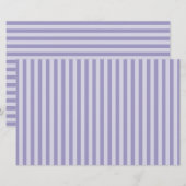 Paarse strepen briefpapier (Voorkant / Achterkant)