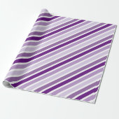 paarse strepen cadeaupapier (Uitgerold)