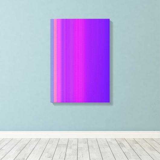 Paarse strepen canvas afdruk (Insitu (Houten vloer))