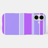 Paarse strepen Case-Mate iPhone case (Achterkant (horizontaal))