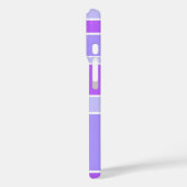 Paarse strepen Case-Mate iPhone case (Achterkant / Links)