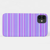 Paarse strepen Case-Mate iPhone case (Achterkant (horizontaal))