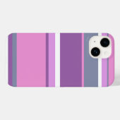 Paarse strepen  Case-Mate iPhone case (Achterkant (horizontaal))