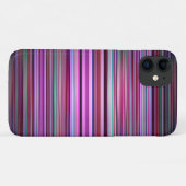 Paarse strepen Case-Mate iPhone case (Achterkant (horizontaal))