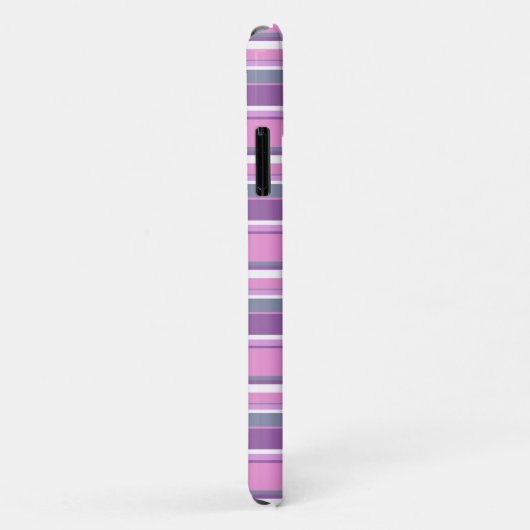 Paarse strepen Case-Mate iPhone case (Achterkant/rechts)