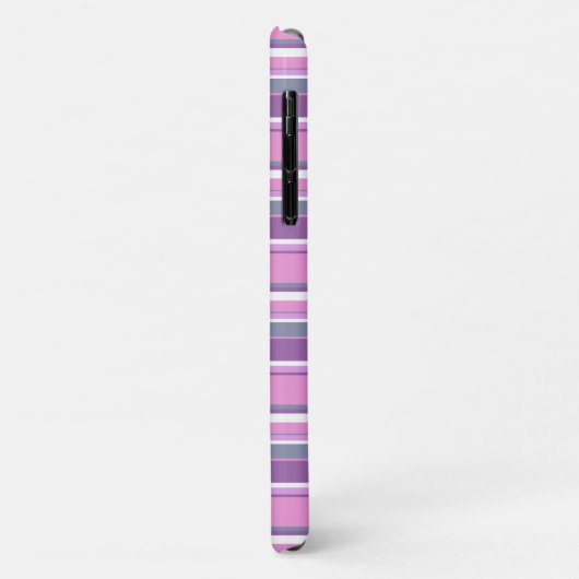 Paarse strepen Case-Mate iPhone case (Achterkant/links)