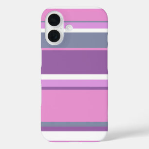 Paarse strepen iPhone 16 hoesje